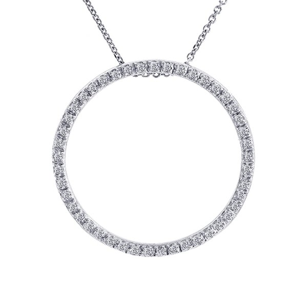 0.45 Carat Diamond Sparkling Eternity Pendant - Picture 1 of 7
